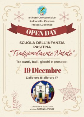 Open Day scuola dell’infanzia plesso Pastena-19 dicembre 2023